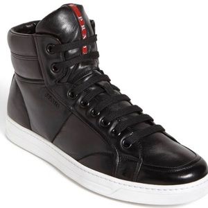 Mens parda Avenue high top sneakers 11